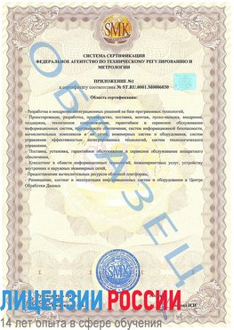 Образец сертификата соответствия (приложение) Приморско-Ахтарск Сертификат ISO 27001